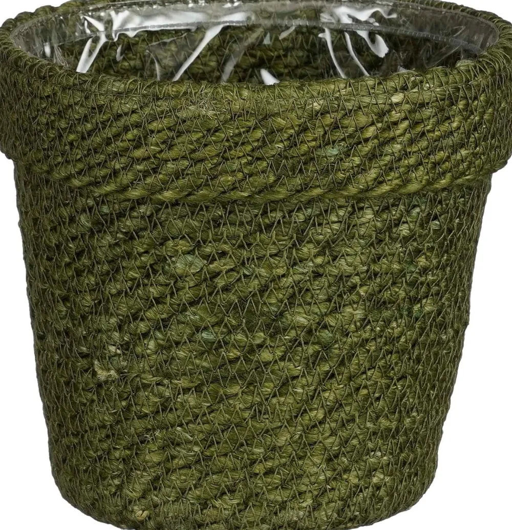 Online Mica Decorations Pflanzkorb Raja grün D 17 H 17 cm Pflanzkörbe|Pflanzkörbe