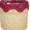 Discount Mica Decorations Pflanzkorb Ella rosa D 18 H 18 cm Pflanzkörbe|Pflanzkörbe