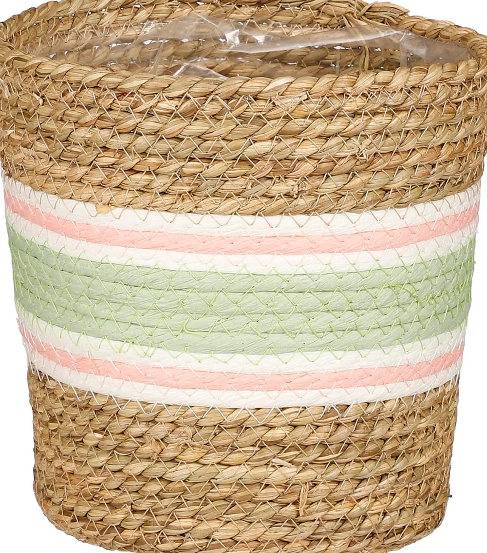 Online Mica Decorations Pflanzkorb Rachel hellgrün D 18 H 18 cm Pflanzkörbe|Pflanzkörbe