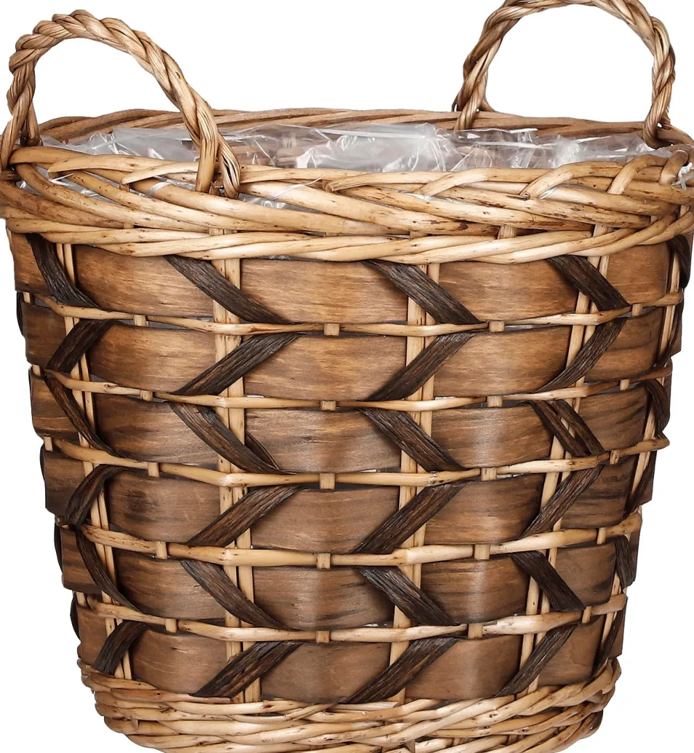 Best Mica Decorations Pflanzkorb Lorens braun D 38 H 33 cm Pflanzkörbe|Pflanzkörbe