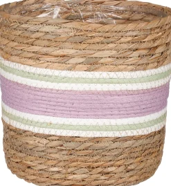 Outlet Mica Decorations Pflanzkorb Rachel lila D 21 H 21 cm Pflanzkörbe|Pflanzkörbe