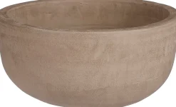 Outlet Mica Decorations Pflanzschale Cairo taupe D 28 H 13 cm Blumentöpfe & Pflanzgefäße