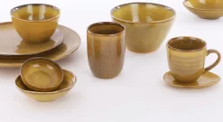 Sale Mica Decorations Schale Tabo gelb D 11 cm H 6,5 cm Geschirr & Gläser