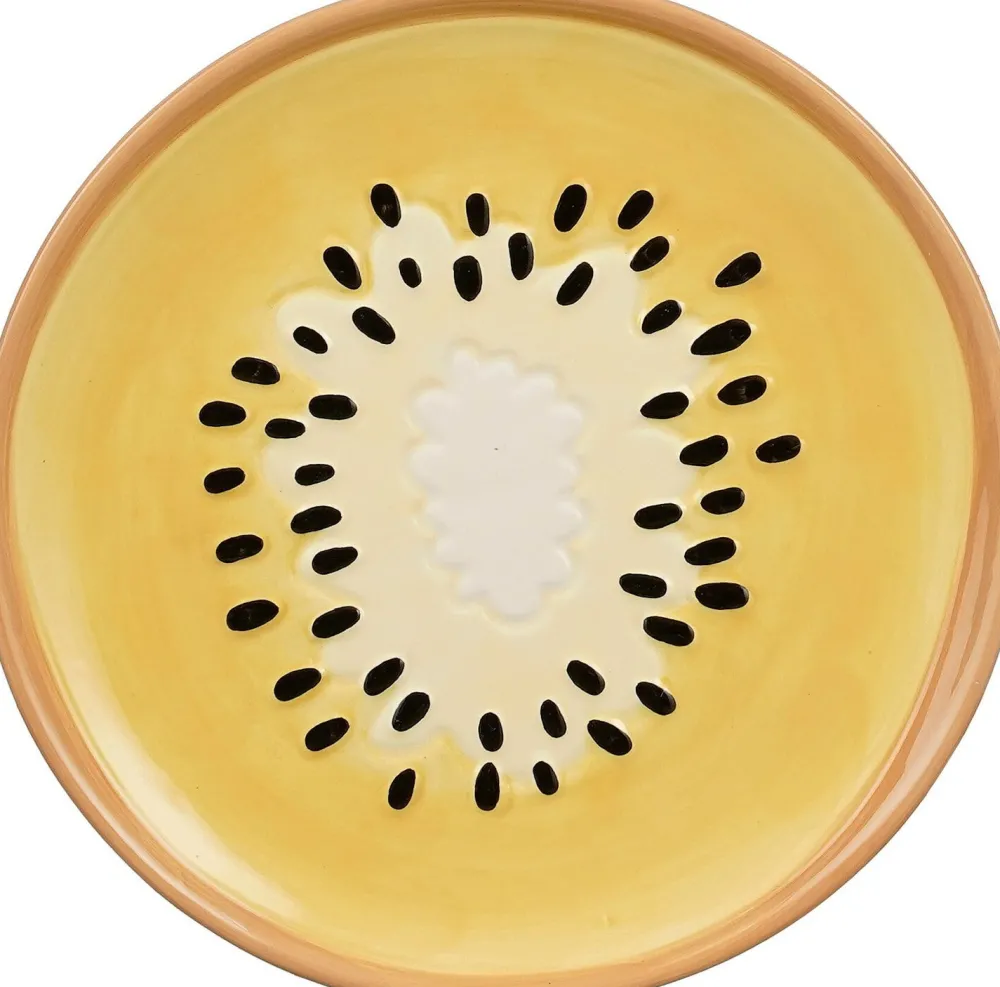 Discount Mica Decorations Teller Exotica grün D 20,5 H 2 cm Geschirr & Gläser