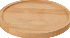 Hot Mica Decorations Teller für Glasglocke Hella Holz hell D 21,5 cm H 2 cm Glasglocken