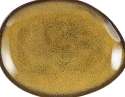 New Mica Decorations Teller Tabo gelb 11,5 x 8,5 x 1,5 cm Geschirr & Gläser