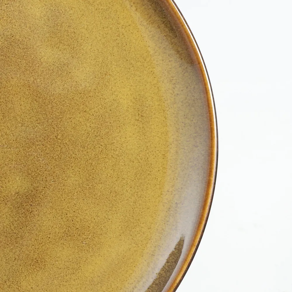 Discount Mica Decorations Teller Tabo gelb D 20 cm H 2 cm Geschirr & Gläser