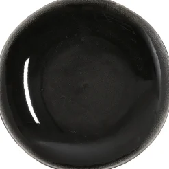 Hot Mica Decorations Teller Tabo schwarz D 26,5 H 3 cm Geschirr & Gläser