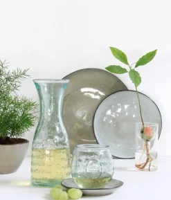 Outlet Mica Decorations Teller Tabo grau D 26,5 cm H 3 cm Geschirr & Gläser