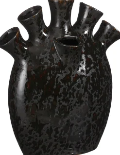 Outlet Mica Decorations Tulpenvase Saul schwarz 26 x 14 x 30,5 cm Vasen & Krüge|Blumentöpfe & Pflanzgefäße