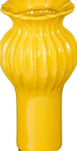 Hot Mica Decorations Vase Felipe gelb D 16 H 30 cm Vasen & Krüge|Blumentöpfe & Pflanzgefäße