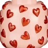 Sale Mica Decorations Vase Hearts rosa / rot D 28,5 H 28 cm Vasen & Krüge|Blumentöpfe & Pflanzgefäße