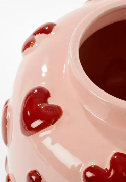 Sale Mica Decorations Vase Hearts rosa / rot D 28,5 H 28 cm Vasen & Krüge|Blumentöpfe & Pflanzgefäße