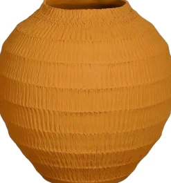 Discount Mica Decorations Vase Kato braun D 27 H 26 cm Vasen & Krüge|Blumentöpfe & Pflanzgefäße
