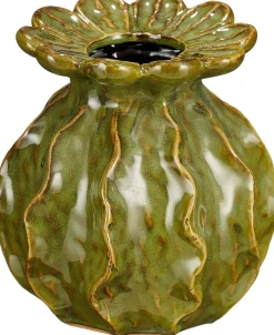Clearance Mica Decorations Vase Marly grün D 12,5 H 14 cm Vasen & Krüge|Blumentöpfe & Pflanzgefäße