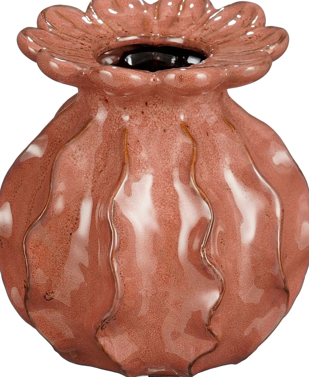 Mica Decorations Vase Marly braun D 12,5 H 14 cm Vasen & Krüge|Blumentöpfe & Pflanzgefäße