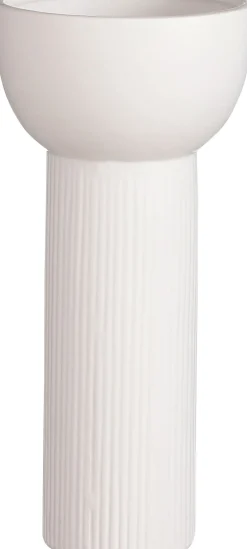 Sale Mica Decorations Vase Pino weiß D 30 H 28,5 cm Vasen & Krüge|Blumentöpfe & Pflanzgefäße