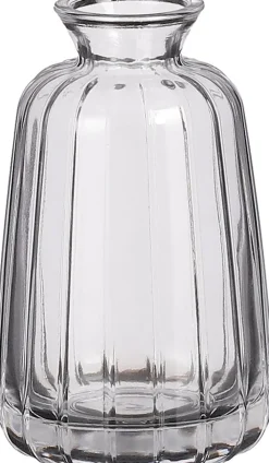 Discount Mica Decorations Vase Verdi transparent D 6,7 H 11 cm Vasen & Krüge|Blumentöpfe & Pflanzgefäße