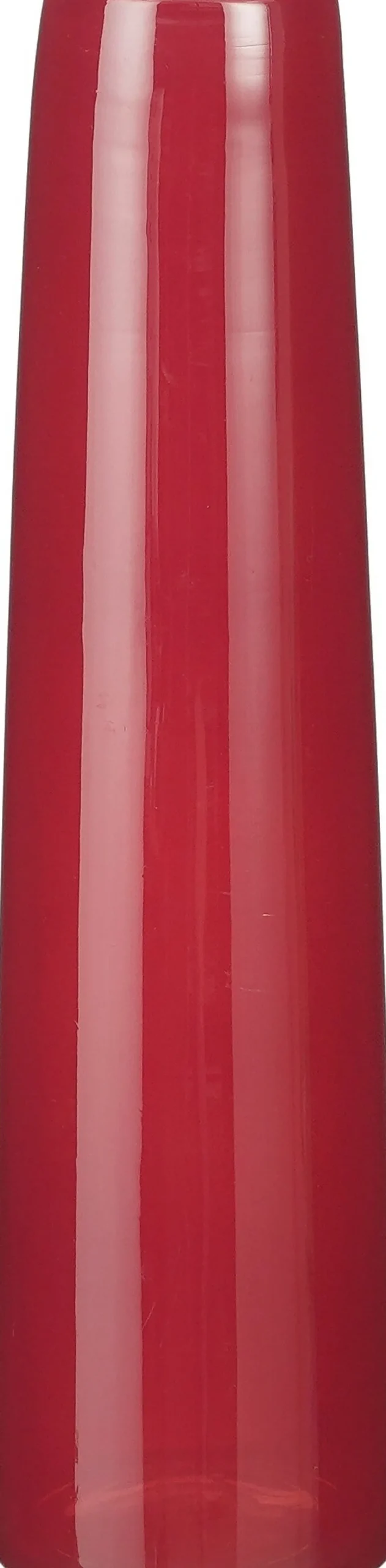 Discount Mica Decorations Vase Xandra rot D 10 H 37,5 cm Vasen & Krüge|Blumentöpfe & Pflanzgefäße