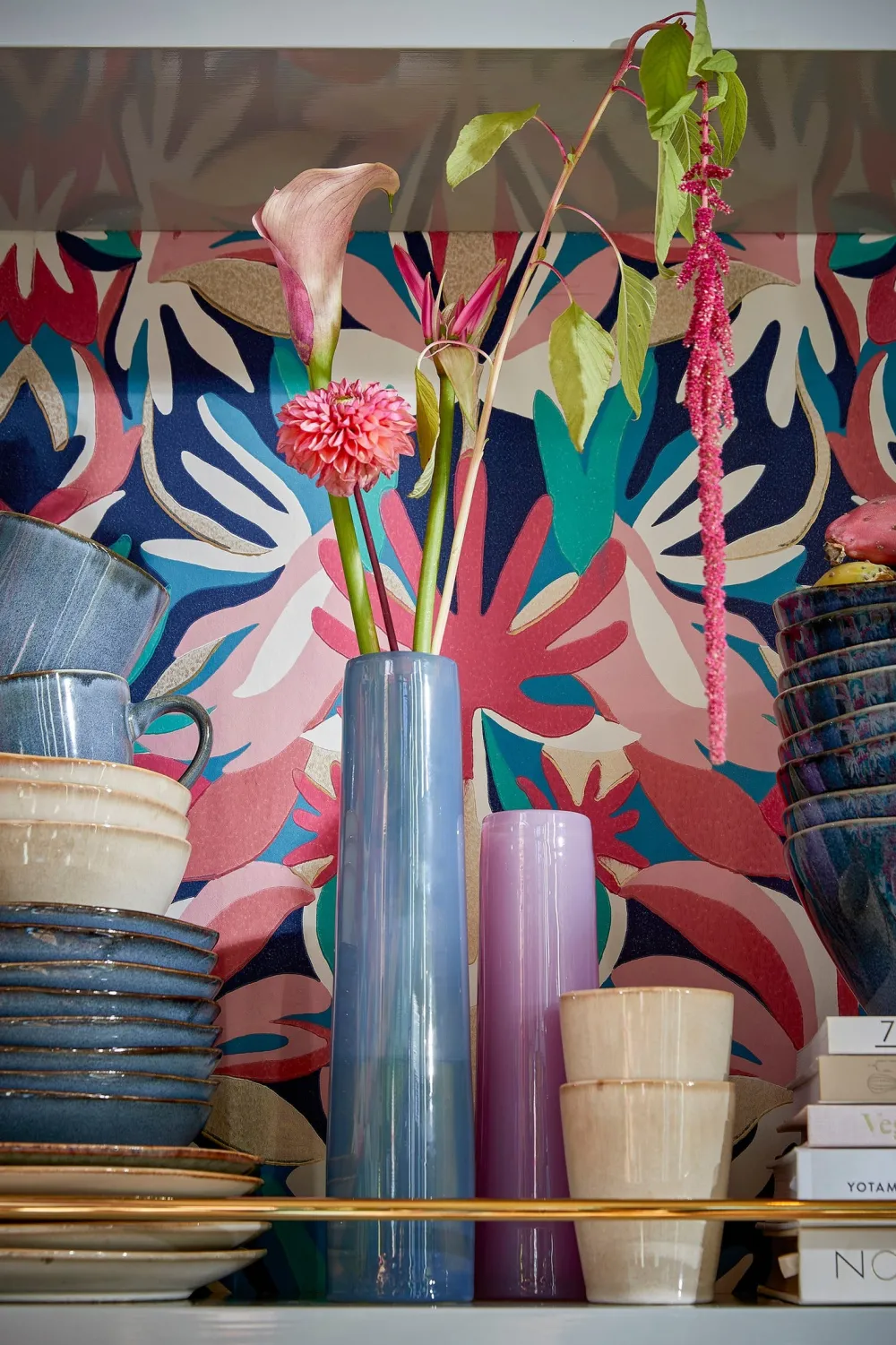 Mica Decorations Vase Xandra lila D 7 H 23,5 cm Vasen & Krüge|Blumentöpfe & Pflanzgefäße