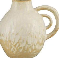 New Mica Decorations Vase Yiva beige 30,5 x 23 x 28 cm Vasen & Krüge|Blumentöpfe & Pflanzgefäße