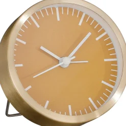 Discount Mica Decorations Wecker braun/gold Cadby D 9 H 9 cm Uhren