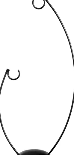 Discount Mica Decorations Weihnachtskugel-Ständer doppelt schwarz 18 x 10 x 50 cm Weihnachtskugelständer