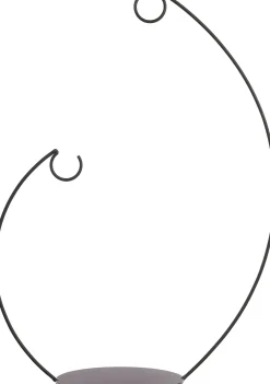 Online Mica Decorations Weihnachtskugel-Ständer doppelt schwarz 35 x 16 x 48 cm Weihnachtskugelständer