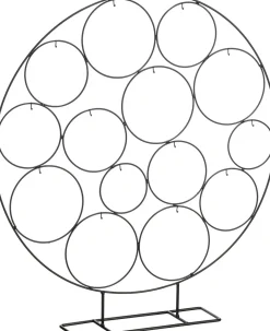 Discount Mica Decorations Weihnachtskugelständer schwarz 58 x 10 x 64 cm Weihnachtskugelständer