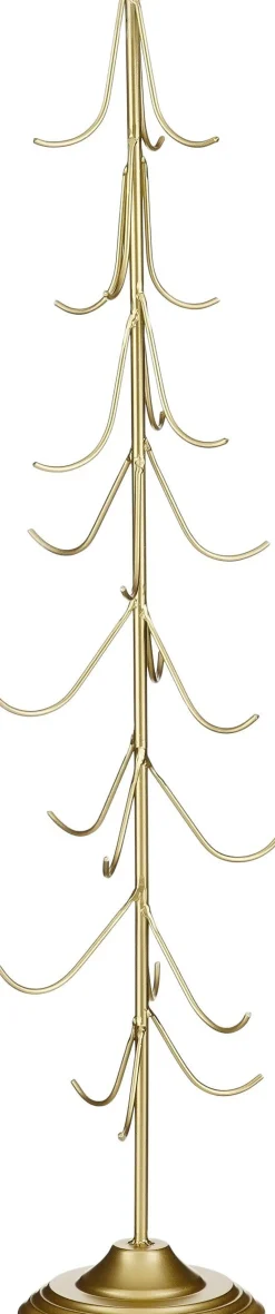 Outlet Mica Decorations Weihnachtskugelständer gold 14 x 14 x 76 cm Weihnachtskugelständer