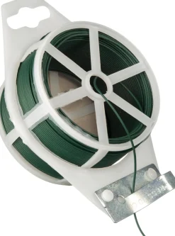 Nature Bindedraht mit Kunststoff ummantelt 0,6 mm x 50 m grün Rankhilfen|Bindematerial