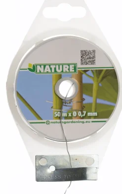 Nature Bindedraht verzinkt D 0,7 mm x 50 m Rankhilfen|Bindematerial