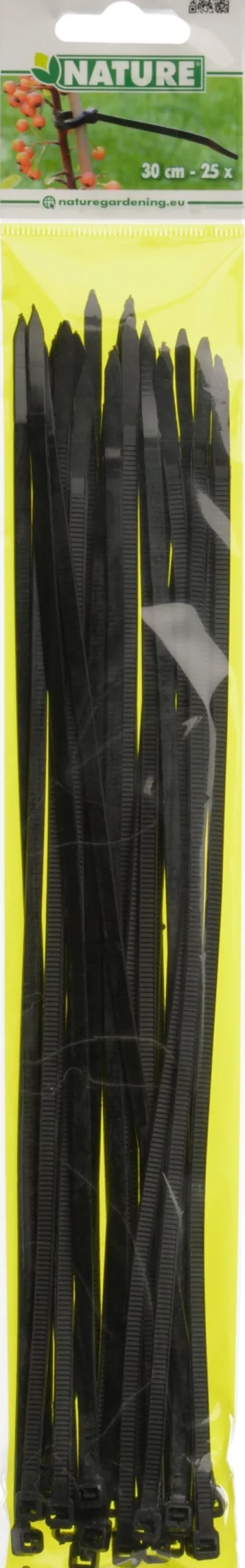 Clearance Nature Kabelbinder 30 cm schwarz 25 St. Rankhilfen|Bindematerial