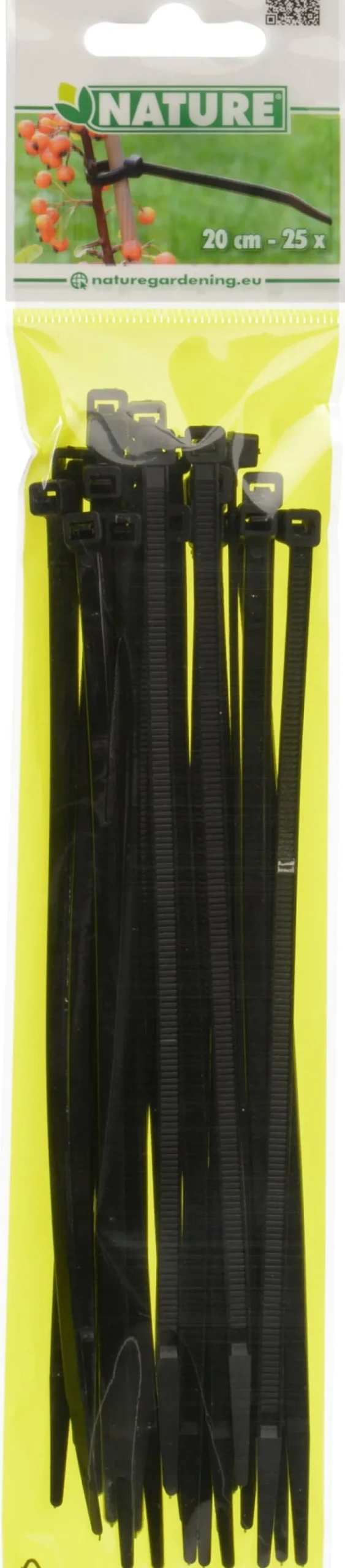 Discount Nature Kabelbinder 20 cm schwarz 25 St. Rankhilfen|Bindematerial