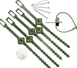 New Nature Kabelbinder für Kletterpflanzen D 25-45 mm 6 St. Rankhilfen|Bindematerial