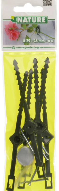New Nature Kabelbinder für Kletterpflanzen D 25-45 mm 6 St. Rankhilfen|Bindematerial