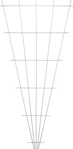 Sale Nature Rankgitter V-Form galvanisiertes Metall H 145 x 5-75 cm Rankhilfen|Rankgitter & Spaliere