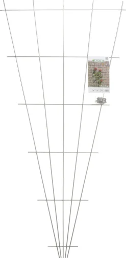 Sale Nature Rankgitter V-Form galvanisiertes Metall H 145 x 5-75 cm Rankhilfen|Rankgitter & Spaliere