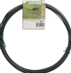 Best Nature Spanndraht kunststoffummantelt D 2 mm, 15 m grün Spanndraht|Rankhilfen