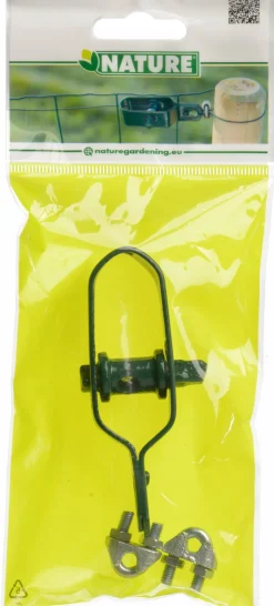 Clearance Nature Spanndraht-Set mit 2 Drahtklemmen kunststoffummantelt grün Spanndraht|Rankhilfen