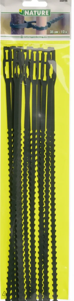 New Nature Universal Pflanzenbinder 35 cm grün 12 St. Rankhilfen|Bindematerial