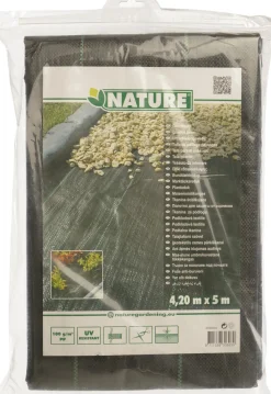 Clearance Nature Unkrautvlies 4,2 x 5 m 100 g/m² schwarz Vlies & Folien