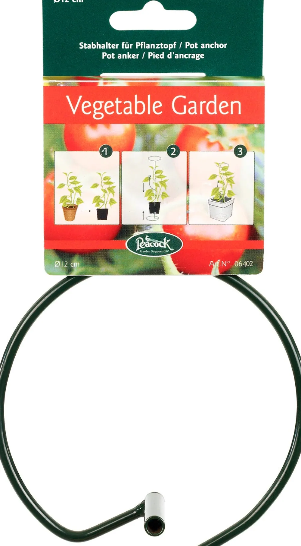 Hot Peacock Stützhilfe grün D 12 H 5 cm Rankhilfen|Pflanzenstützen