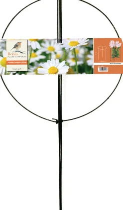 Sale Peacock Stützring mit 3 Stäben grün D 45 H 100 cm Rankhilfen|Pflanzenstützen