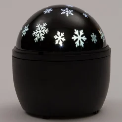 New Projektor Schneeflocke mit LED Beleuchtung warmweiss D 12 H 13 cm Projektoren