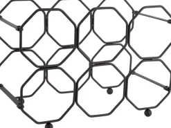 Outlet PT Living Weinregal Honeycomb schwarz 22 x 31 x 16,5 cm Wandregale & Hakenleisten