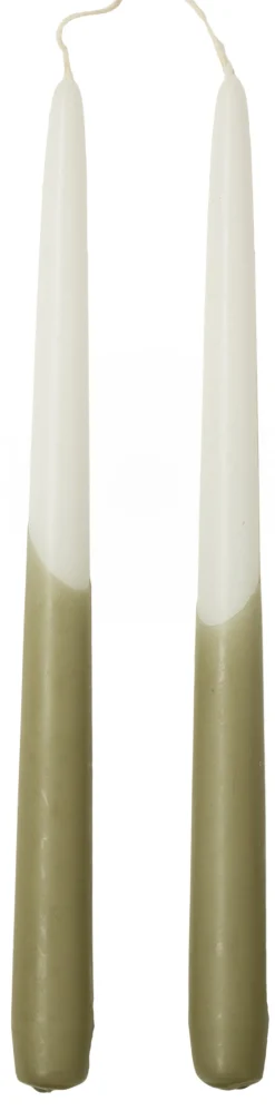 Clearance Rustik Lys Stabkerzen Dip grün 8 Std. 2 St. Stabkerzen