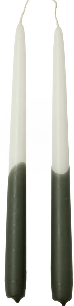 Hot Rustik Lys Stabkerzen Dip anthrazit 8 Std. 2 St. Stabkerzen