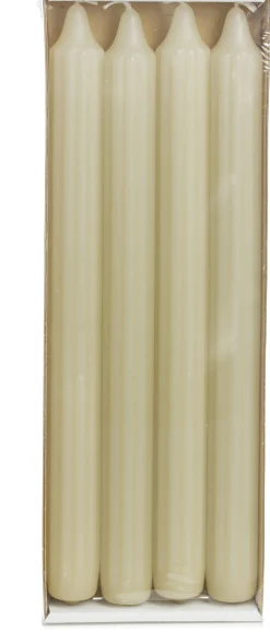 Best Rustik Lys Stabkerzen Groov creme 9 Std. 4 St. Stabkerzen