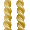 Best Rustik Lys Stabkerzen Swirl gold 8,5 Std. 2 St. Stabkerzen